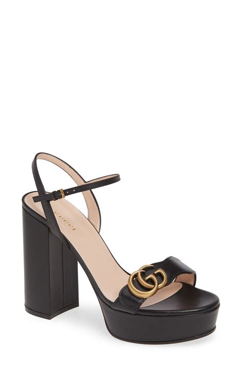 gucci marmont platforms|Gucci platform sandals.